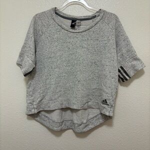 Adidas Heather Gray Short Sleeve Top
